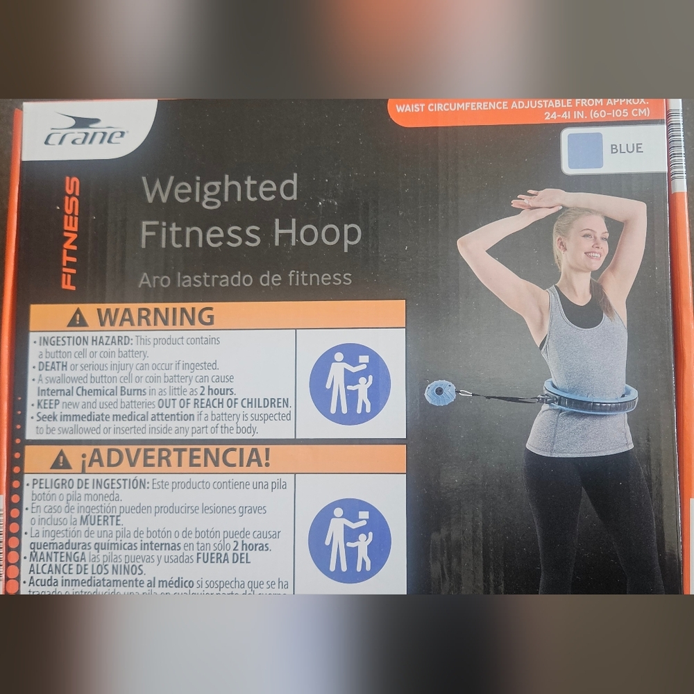 Crane Blue Weighted Fitness Hoop
